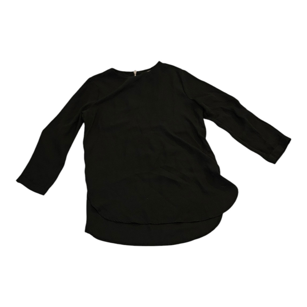 Forever 21 Women Small Black Long Sleeve Zip Closure Shirt